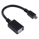 Ver imagem 3 de Adaptador Otg Micro Usb para Usb 2.0 15cm Preto Conexão com