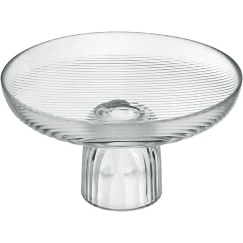 Centro Mesa Fruteira Home&co com Pe Vidro 17x25x25cm Transparente