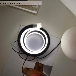 Abajur Luminária de Mesa Moderno Modelo Espiral Led Embutido com Dimmer Bivolt 110v / 220v - 3