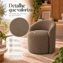 Ver imagem 2 de Poltrona Decorativa Yara Suede Sala Estar Quarto Recepção Confortável