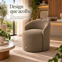 Ver imagem 3 de Poltrona Decorativa Yara Suede Sala Estar Quarto Recepção Confortável