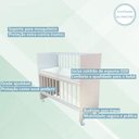 Ver mais imagens de Quarto Bebê 6 Portas com Gaveteiro Ternura Baby e Mini Berço Moisés Alegria com Colchão - Incorplac