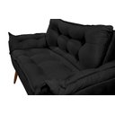Ver imagem 4 de Sofá Namoradeira Opala 2 Lugares Confortável - V8 Decor:preto
