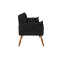 Ver imagem 5 de Sofá Namoradeira Opala 2 Lugares Confortável - V8 Decor:preto