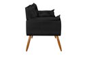 Ver imagem 5 de Sofá Namoradeira Opala 2 Lugares Confortável - V8 Decor:preto