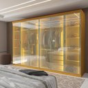 Ver imagem 1 de Guarda-roupa Casal 6 Portas Reflecta Cumaru Yescasa