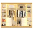 Ver imagem 5 de Guarda Roupa Casal Cumaru 6 Portas Reflecta com LED Yescasa Naturalle