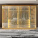 Ver imagem 7 de Guarda Roupa Casal Cumaru 6 Portas Reflecta com LED Yescasa Naturalle