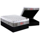 Ver imagem 1 de Cama Box Baú Casal: Colchão Molas Ensacadas Castor Plush+base Black(138x188)