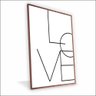 Quadro Love Vinil com Vidro - 1