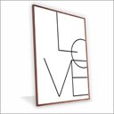 Ver imagem 1 de Quadro Love Vinil com Vidro