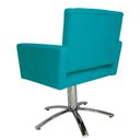 Ver imagem 4 de Poltrona Decorativa Camila Pés Metal Giratório Suede Azul Turquesa - DS Estofados