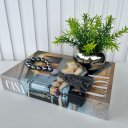 Ver imagem 4 de Decoração sala quarto livro + vaso prateado + enfeite colar