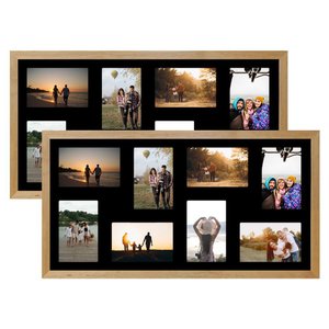 Kit 2 Multifoto Porta Retrato de Parede 30x60 16 Fotos 10x15