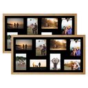 Ver imagem 1 de Kit 2 Multifoto Porta Retrato de Parede 30x60 16 Fotos 10x15