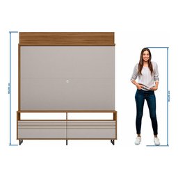Estante Home NT1300 Para Tv Até 65 Polegadas Freijó Trend/ Off White Notável Móveis - 7 Estante Home NT1300 Para Tv Até 65 Polegadas Freijó Trend/ Off White Notável Móveis - 7