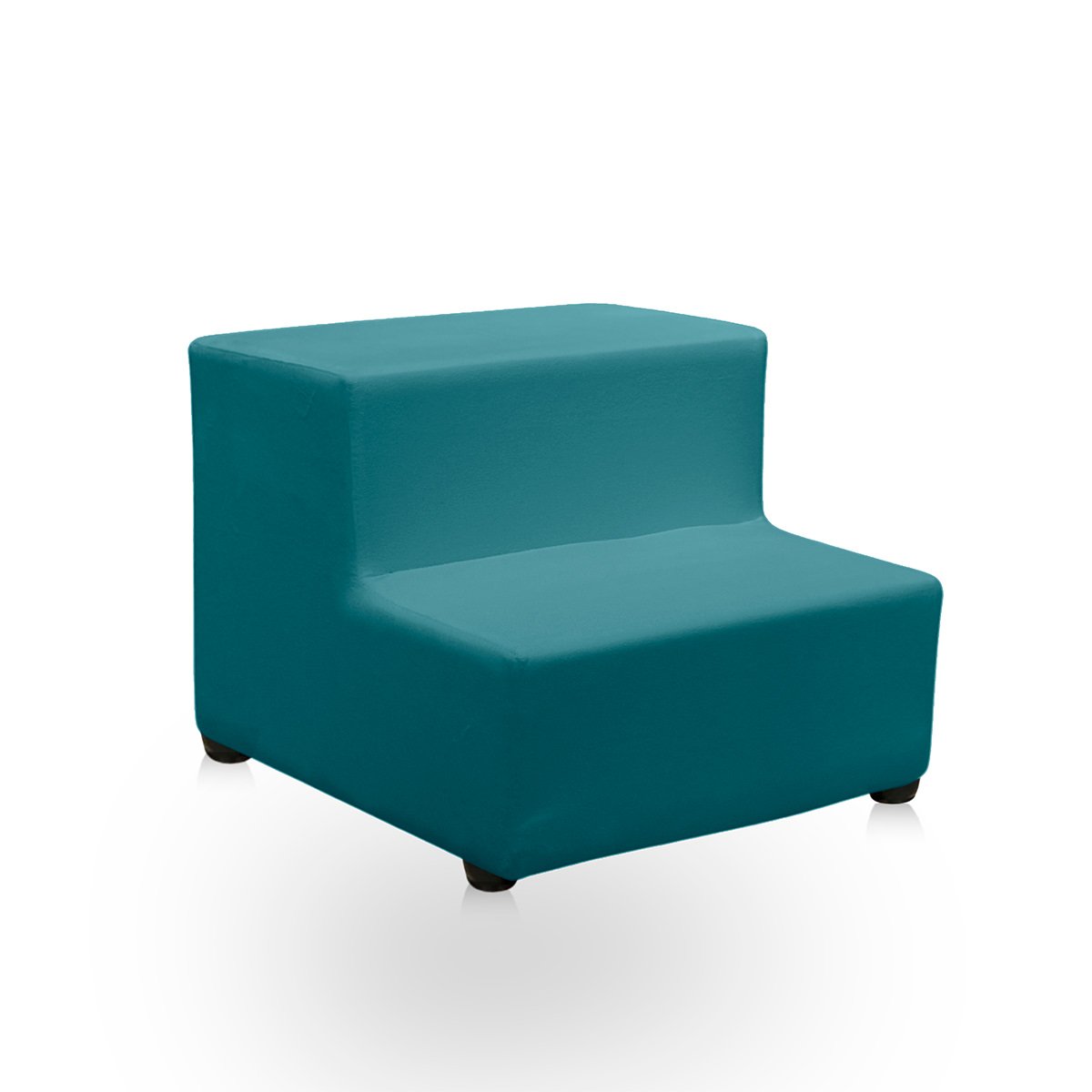 Escada Estofada Escadinha 2 Degraus para Maca Estetica Clinica Tatuagem Cílios Suede Luxo com Capa P - 3