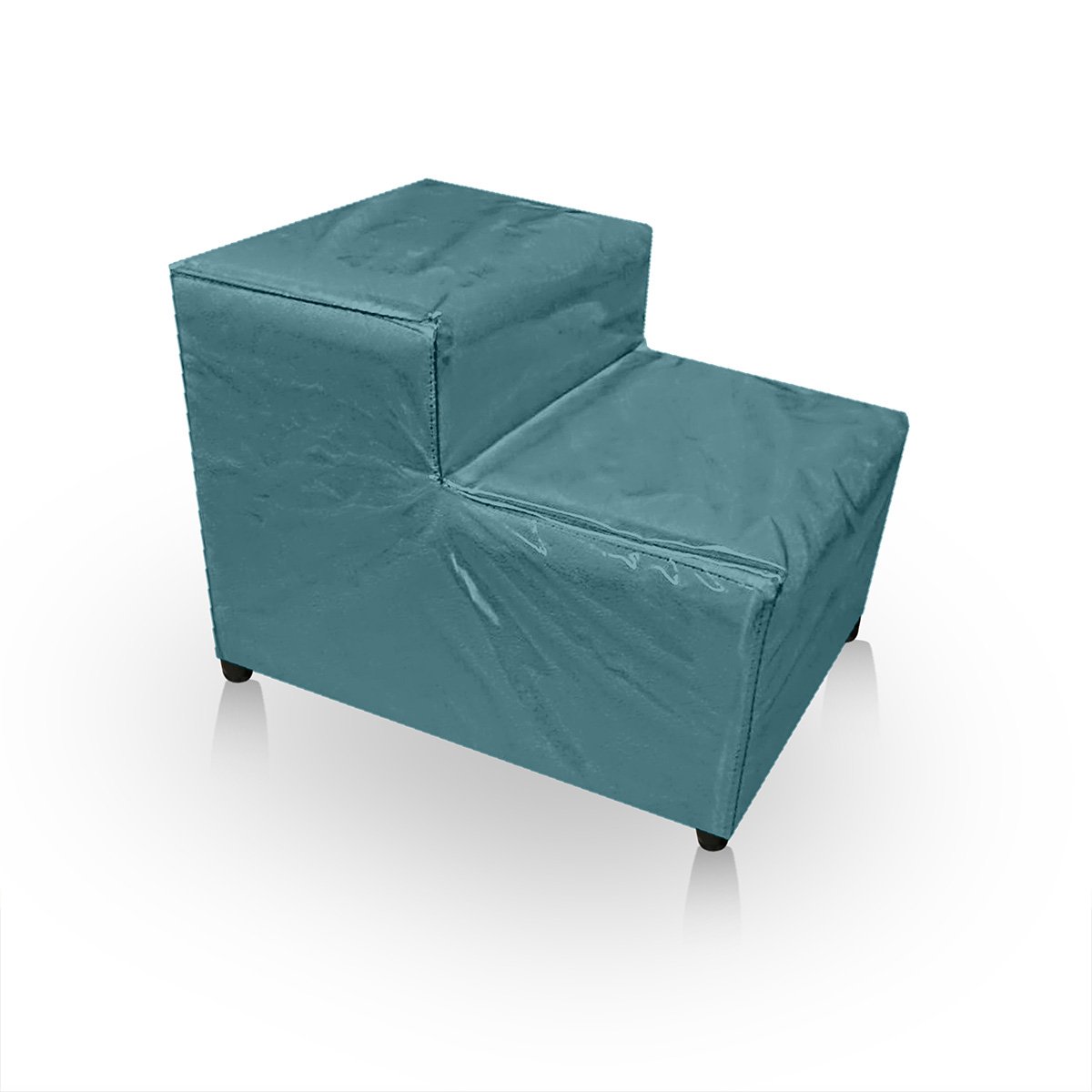 Escada Estofada Escadinha 2 Degraus para Maca Estetica Clinica Tatuagem Cílios Suede Luxo com Capa P - 1