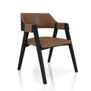 Ver imagem 3 de Conjunto Mesa de Jogos Carteado Bellagio Tampo Reversível e 4 Cadeiras Madeira Poker Base Cone Pu Ca