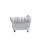 Ver imagem 7 de Recamier Decorativo Divã Amsterdã 147cm Lado Esquerdo Linho Bege
