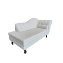 Ver imagem 4 de Recamier Decorativo Divã Amsterdã 147cm Lado Esquerdo Linho Bege