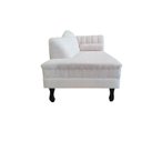 Ver imagem 5 de Recamier Decorativo Divã Amsterdã 147cm Lado Esquerdo Linho Bege