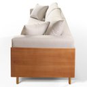Ver imagem 6 de Sofá Living Fixo 2 Lugares 180cm Veludo Pé de Madeira Heitor Bege Claro