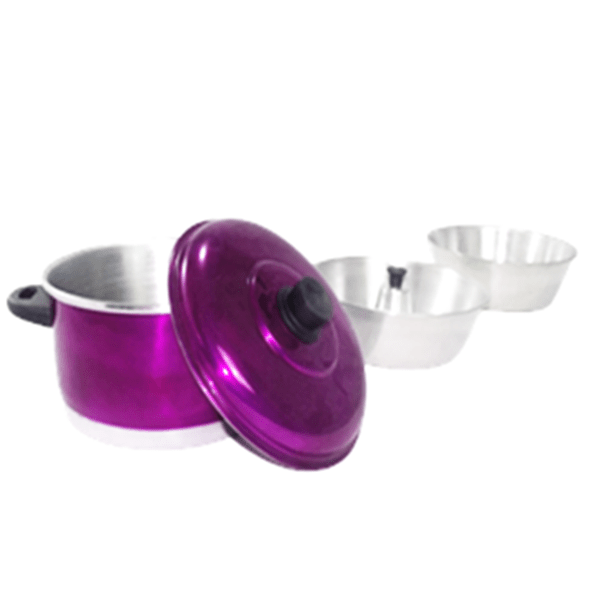 Jogo de Panelas 3 Peças Tampa de Alumínio Roxa maçãSTORE | MadeiraMadeira