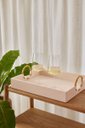 Ver imagem 2 de Bandeja Decorativa em Mdf com Revestimento em Pu Bege 40cm 18239p Mart