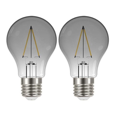 Lâmpada Led Fumê 30w Kit 2 Unid. Iluminação Decorativa Vintage Branco Quente Multifilamento Retr