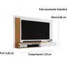 Painel de Tv Smart Sala Quarto até 50 Polegadas Monaco - Cores - Comprar Moveis em Casa: Branco / na - 2