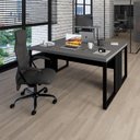 Ver imagem 1 de Plataforma de Trabalho 2 Pessoas 1,50m X 1,40m Pés Metal F5 Cor:cinza Sagrado com Preto