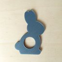 Ver imagem 1 de 6 Argolas Para Guardanapo Do Coelhinho / Páscoa -Toque 3D: Cinza