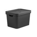 Ver imagem 1 de Caixa Organizadora Cube Média 18 Litros Preto Brinquedos Top