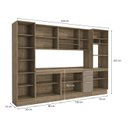 Ver imagem 3 de Armário de Cozinha Modulada Completa Reta 8 Peças 3,20m 288 Botanic Kappesberg