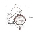 Ver imagem 2 de RELOGIO PAREDE DUPLA FACE VINTAGE ESTACAO FERROVIARIA RETRO