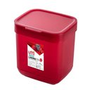 Ver imagem 2 de Conjunto de Pia Vermelho - Porta Detergente, Escorredor de Talheres e Lixeira 3l