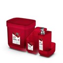 Ver imagem 1 de Conjunto de Pia Vermelho - Porta Detergente, Escorredor de Talheres e Lixeira 3l