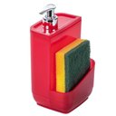Ver imagem 3 de Conjunto de Pia Vermelho - Porta Detergente, Escorredor de Talheres e Lixeira 3l