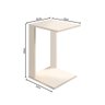 Mesa Pequena Apoio Lateral ao Sofá Criativo Off White - 2