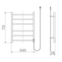 Ver imagem 2 de Toalheiro Térmico Docol Cozy Redondo de Parede Inox Polido 127V