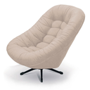 Ver imagem 3 de Poltrona Mônaco Giratória com Balanço Tecido Suede Veludo Bege