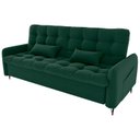 Ver imagem 1 de Sofa Cama 2 Lugares 200cm Pillar Veludo E402 Verde Milani Store