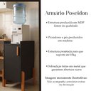 Ver imagem 4 de Armário Poseidon Aparador para Cozinha Café ou Área Gourmet Funcional - Preto