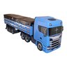 Carreta Scania R450 Graneleiro Gigante Madeira Mdf Miniatura - 4