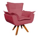 Ver imagem 1 de Poltrona Giratória Opala Suede Rose
