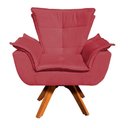 Ver imagem 2 de Poltrona Giratória Opala Suede Rose