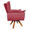 Ver imagem 3 de Poltrona Giratória Opala Suede Rose