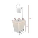 Ver imagem 2 de Kit 2 Lixeiras com Suporte de Papel Higiênico - Stolf