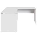 Ver imagem 5 de Escrivaninha L Escritório 1,50m X 1,50m Pés Painel F5 Office Cor:branco